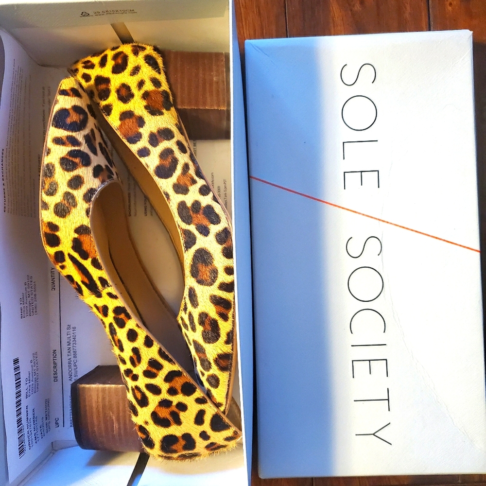 Sole Society Leopard Heels